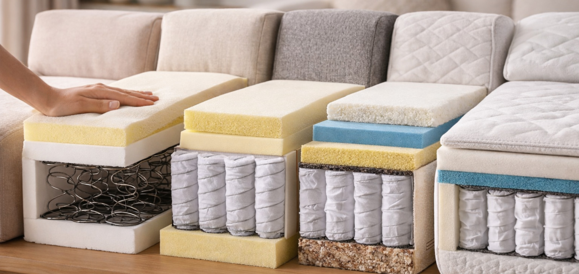 Наполнители мягкой мебели: что влияет на комфорт и срок службы
