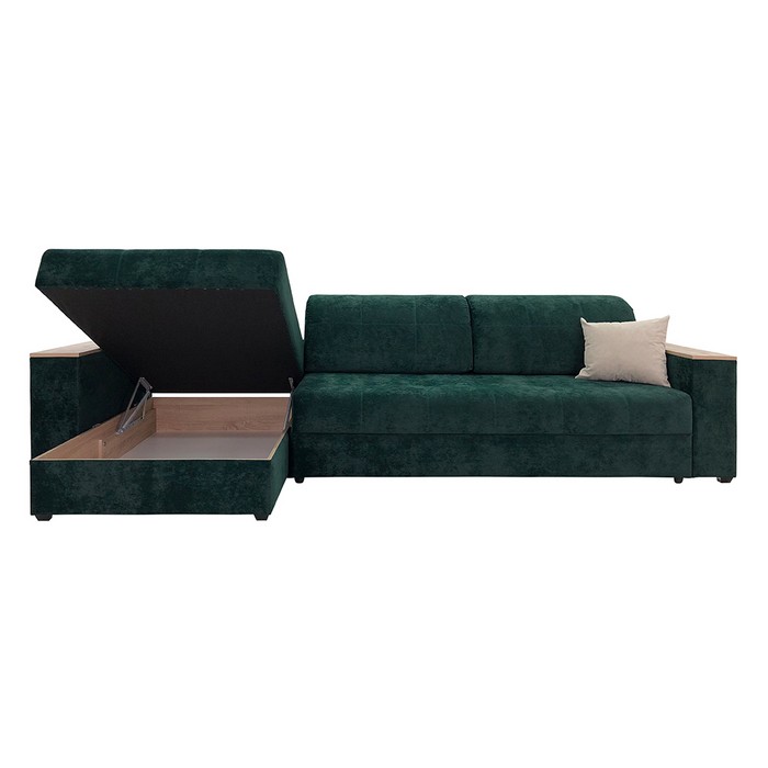 Угловой диван Тедди У-19 (изумрудный)