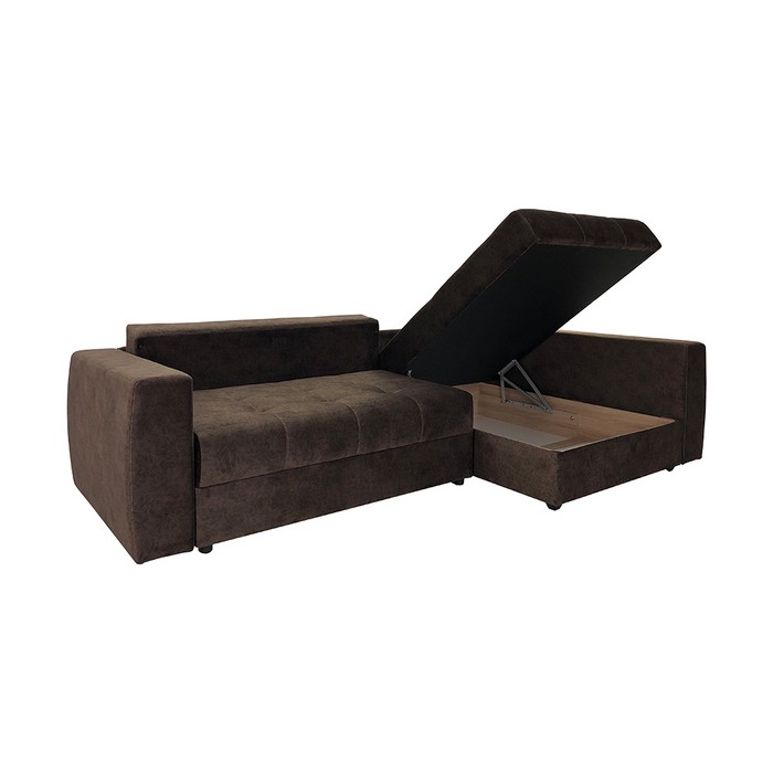 Угловой диван Европа У-15 (коричневый)