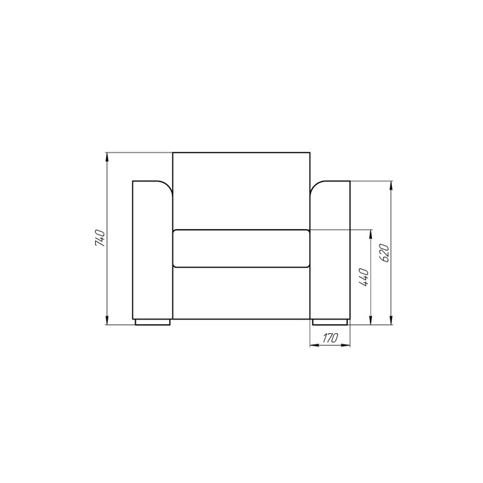 Кресло Пингвин 2/8