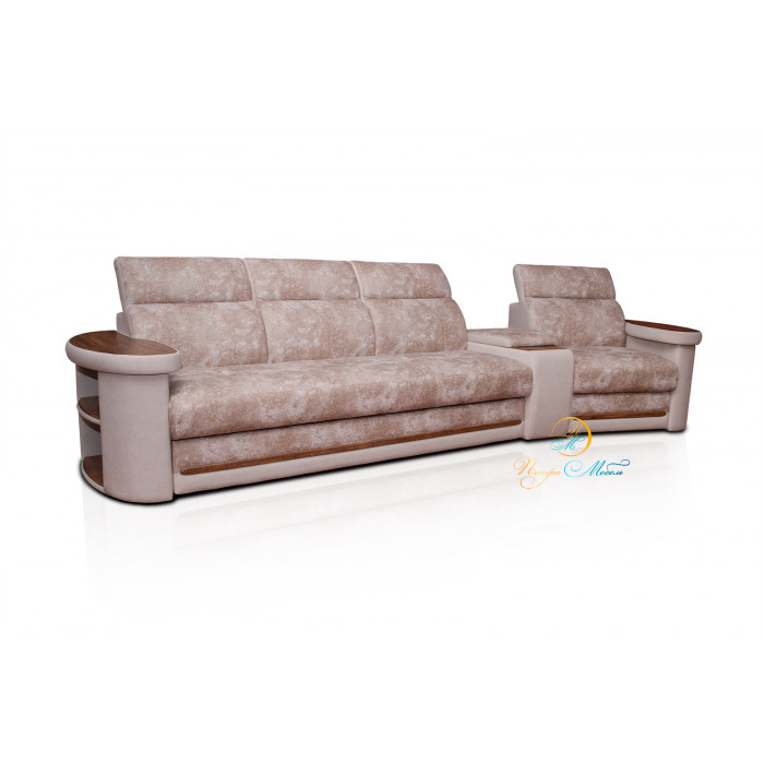 Прямой модульный диван Браво Люкс (песочный)