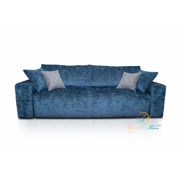Прямой диван Колизей Комфорт (морская волна)