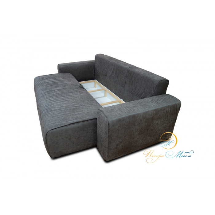 Прямой диван Колизей Комфорт (стальной)