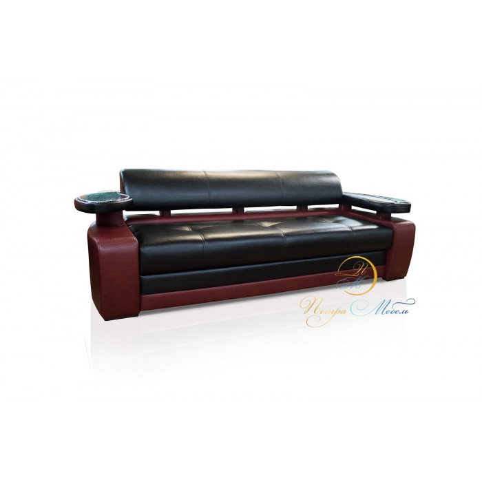 Прямой диван Марсель (черный)