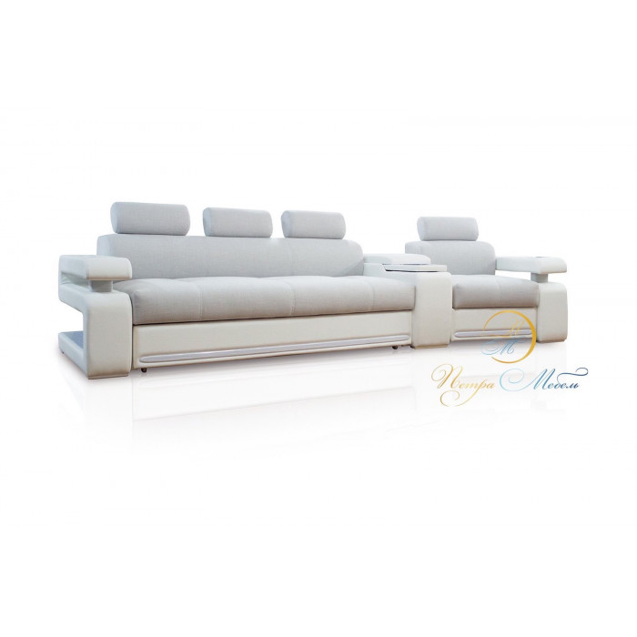 Прямой модульный диван Марсель Люкс (бежевый)