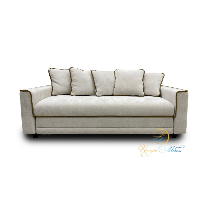 Прямой модульный диван Оскар Люкс (кремовый)