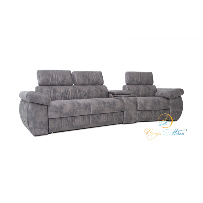 Прямой модульный диван Айпетри Комфорт (серый)