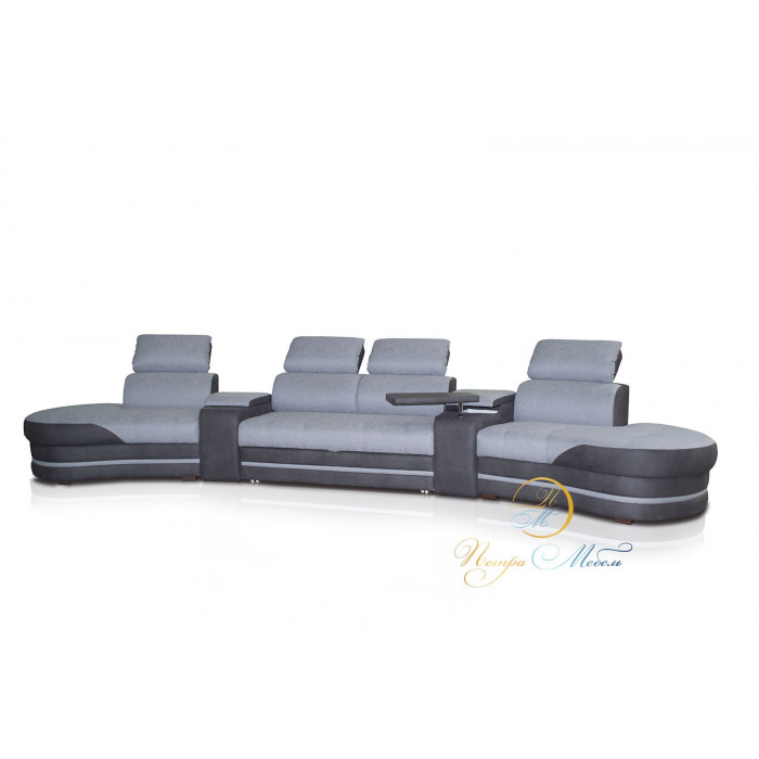 Прямой модульный диван Айпетри Де Люкс (стальной)