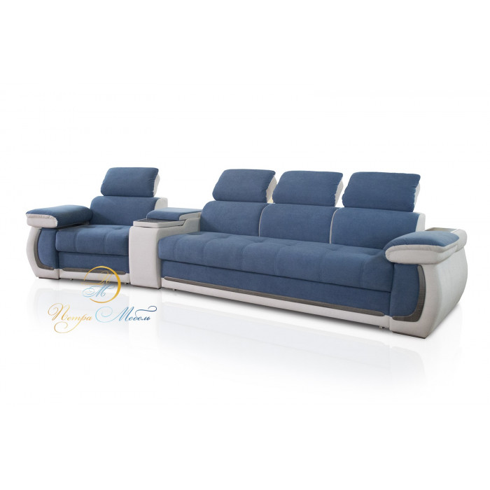 Прямой модульный диван Айпетри Де Люкс (морской)