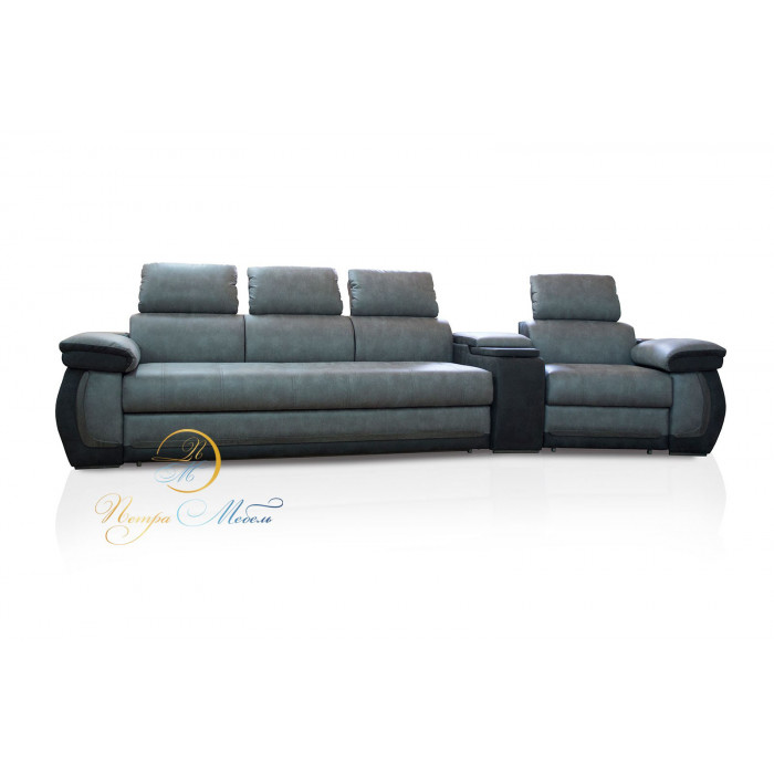 Прямой модульный диван Айпетри Де Люкс (угольный)