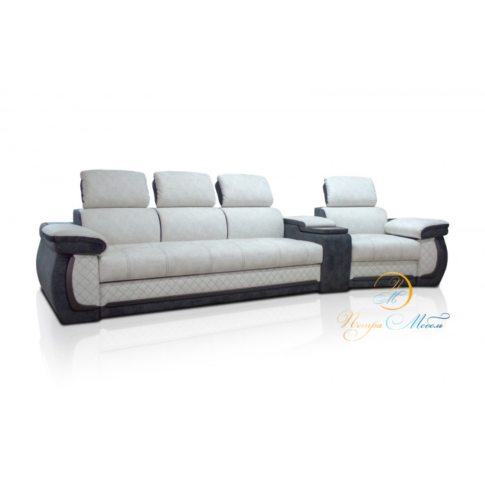 Прямой модульный диван Айпетри Де Люкс (бисквитный)