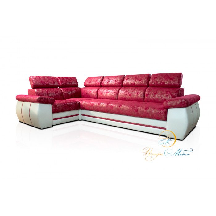 Угловой модульный диван Айпетри  (малиновый)