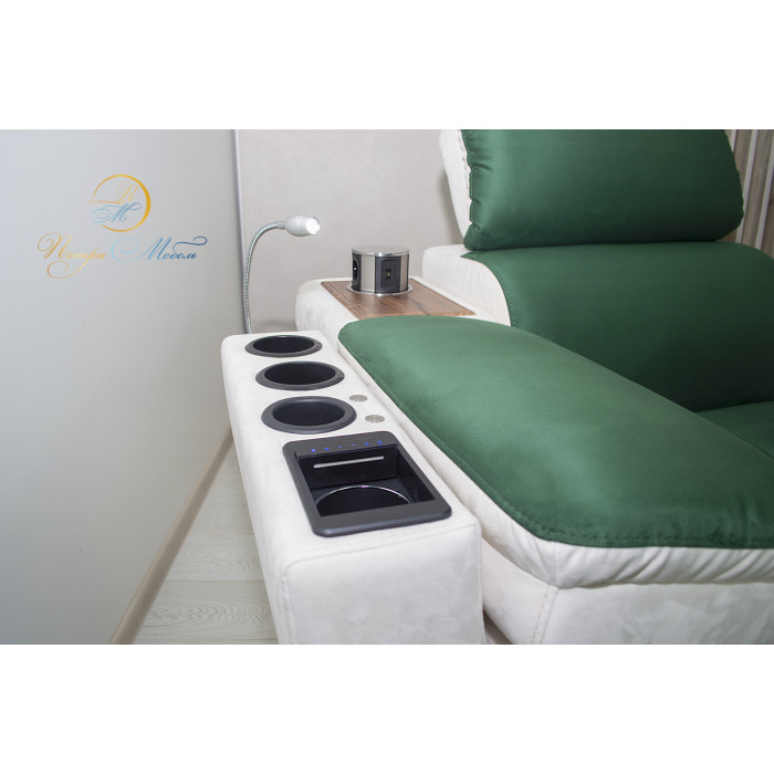 Угловой модульный диван Айпетри Люкс (нефритовый)