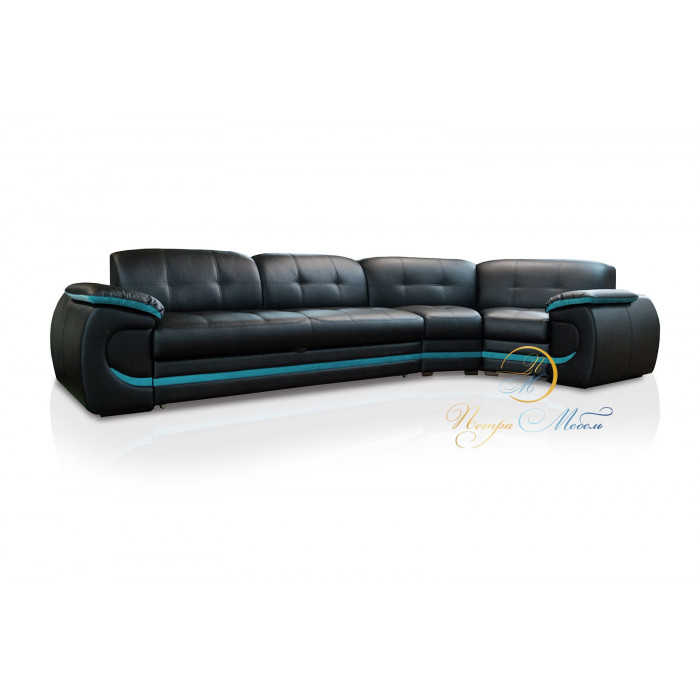 Угловой модульный диван Браво (графитовый)