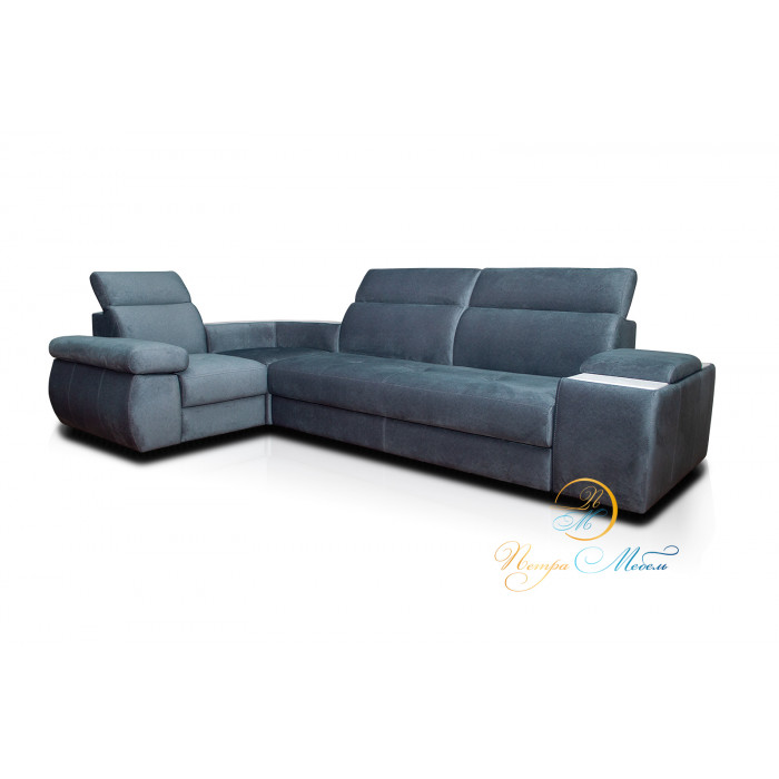 Угловой модульный диван Браво Комфорт (стальной)