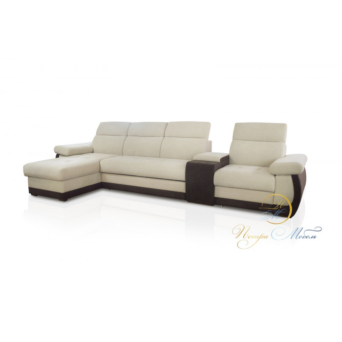 Угловой модульный диван Браво Уют (слоновая кость)