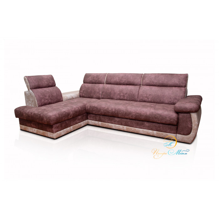 Угловой модульный диван Браво Уют (рубиновый)