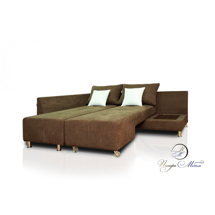 Угловой диван Оскар (коричневый)