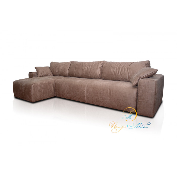 Угловой модульный диван Колизей Комфорт (бежево-коричневый)