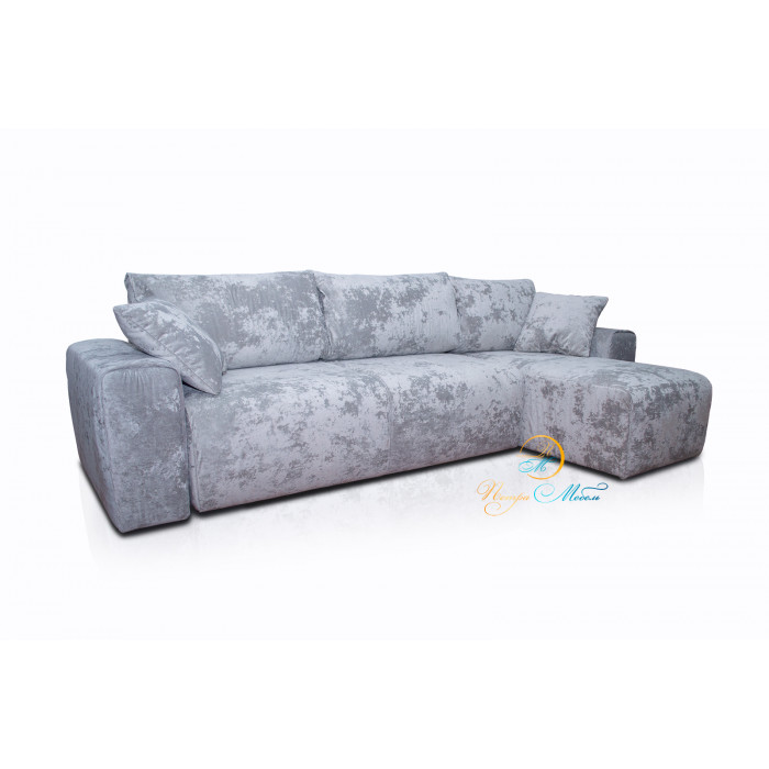 Угловой модульный диван Колизей Комфорт (светло-серый)