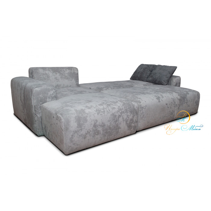 Угловой модульный диван Колизей Люкс (дымчатый)