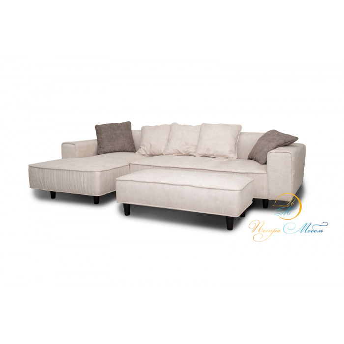 Угловой модульный диван Колизей Плюс (слоновая кость)