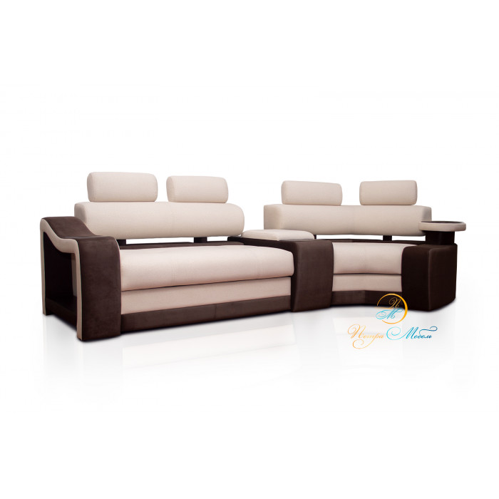 Угловой модульный диван Марсель Комфорт (экрю)