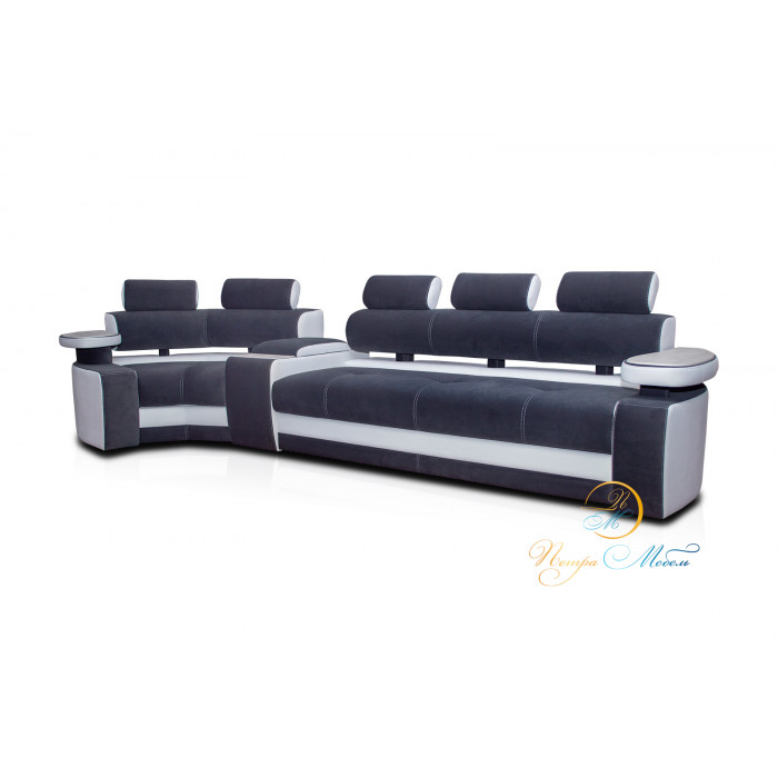 Угловой модульный диван Марсель Комфорт (угольный)