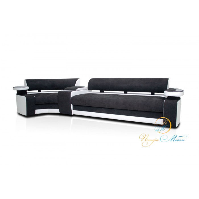 Угловой модульный диван Марсель (графитовый)