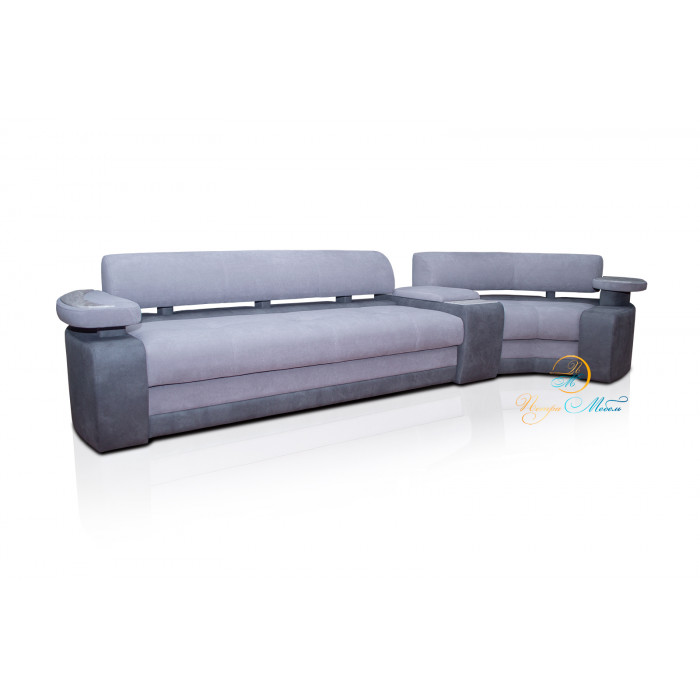 Угловой модульный диван Марсель (бледно-сиреневый)