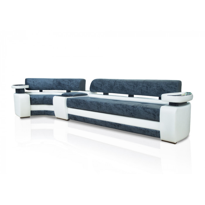 Угловой модульный диван Марсель (морская волна)