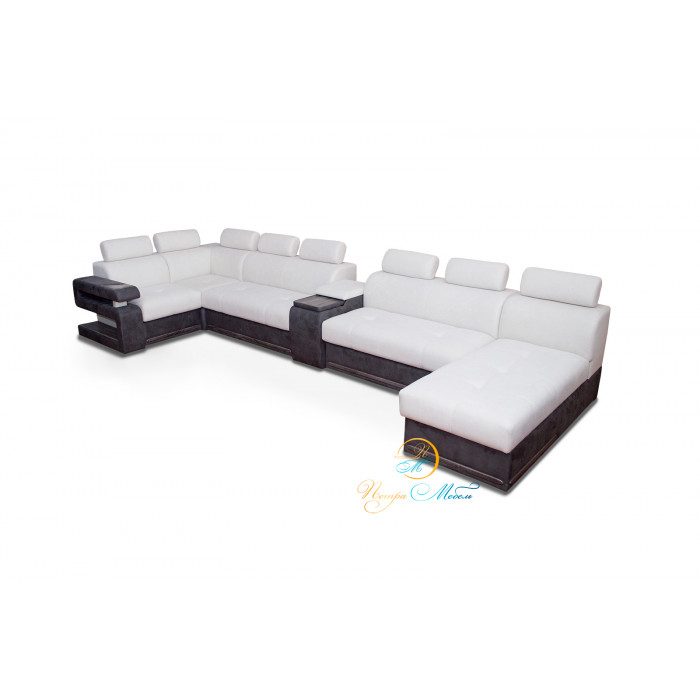 Угловой модульный диван Марсель Люкс (кремовый)