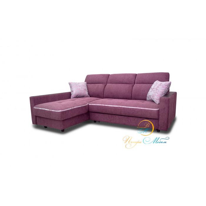 Угловой модульный диван Браво Лайт (вишневый)