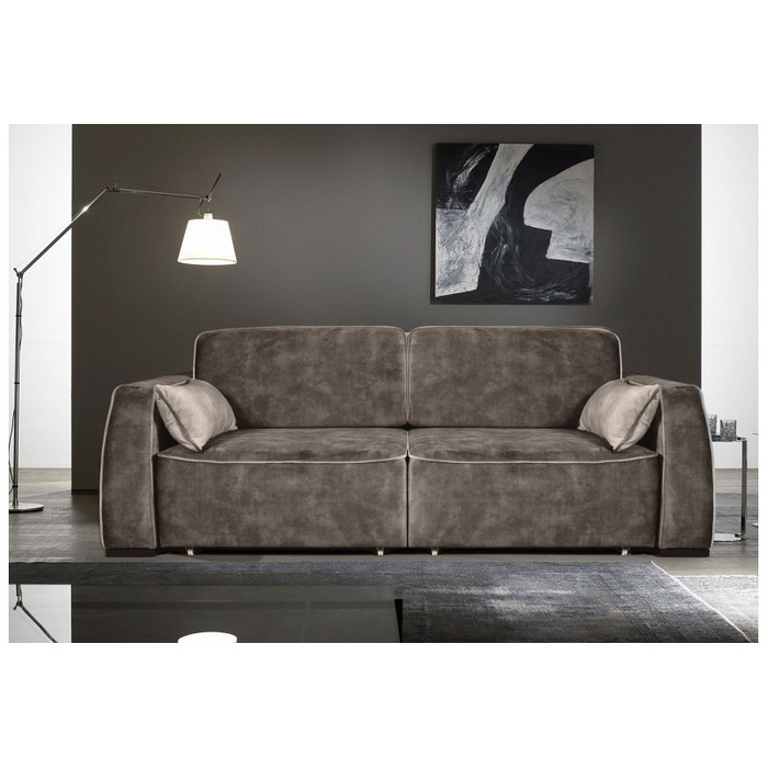 Диван Фабио 3-х местный (коричнево-серый)