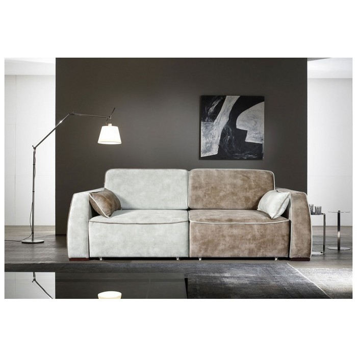 Диван Фабио 3-х местный (светло-коричневый, светло-серый)