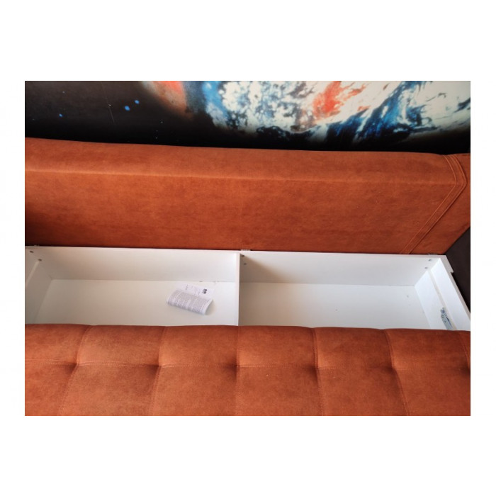 Диван Мадрид 4 3х-местный (оранжевый)