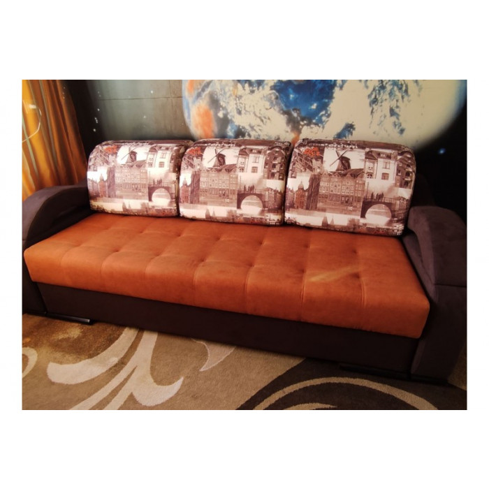 Диван Мадрид 4 3х-местный (оранжевый)