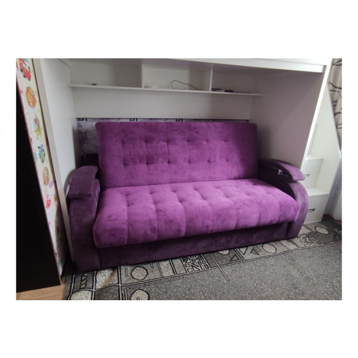 Диван Поло-ПДЛ (баклажановый)