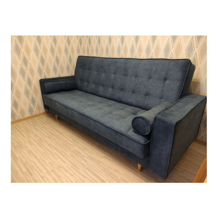 Диван Люксор (серо-синий)