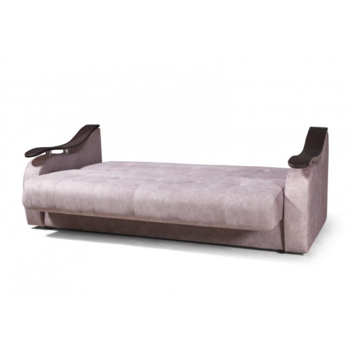 Диван Лаура (розовый, с подлокотниками)