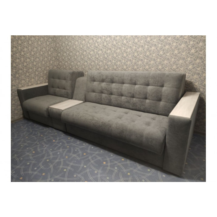 Диван Поло Дубль (160см+80см) (серый)