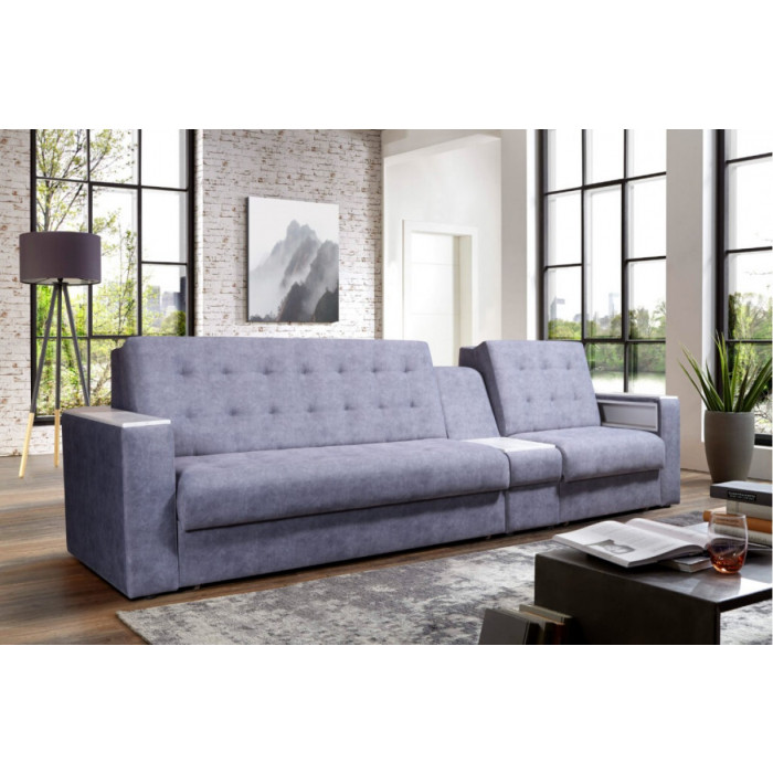 Диван Поло Дубль (160см+80см) (фиолетовый)