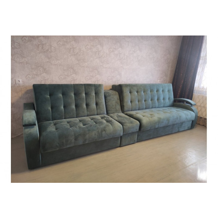 Диван Поло Дубль (160см+150см) (темно-зеленый)