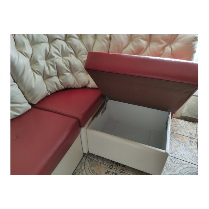 Диван Блюз (красно-белый)