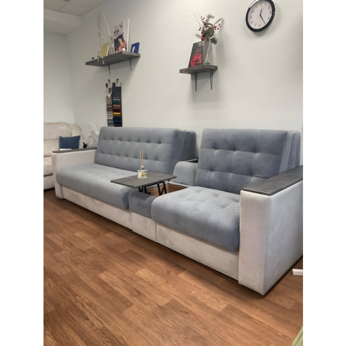 Диван Поло Дубль (серый)