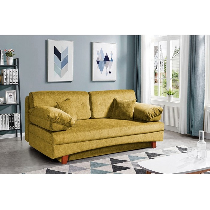 Диван Сирена Люкс (оранжево-желтый)