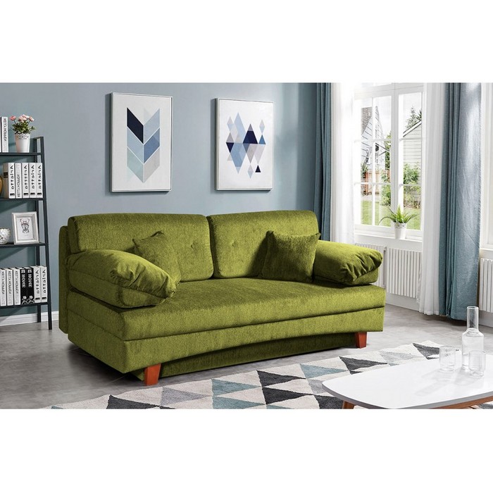 Диван Сирена Люкс (желто-зеленый)