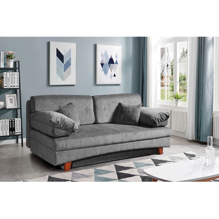 Диван Сирена Люкс (кварцевый серый)