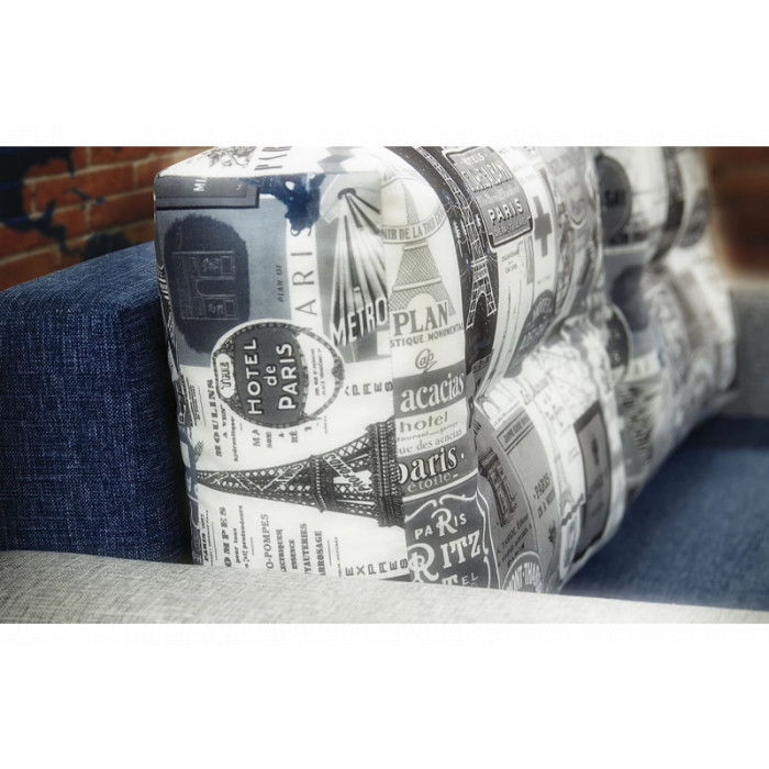 Диван Сиеста-1 (бело-синий)