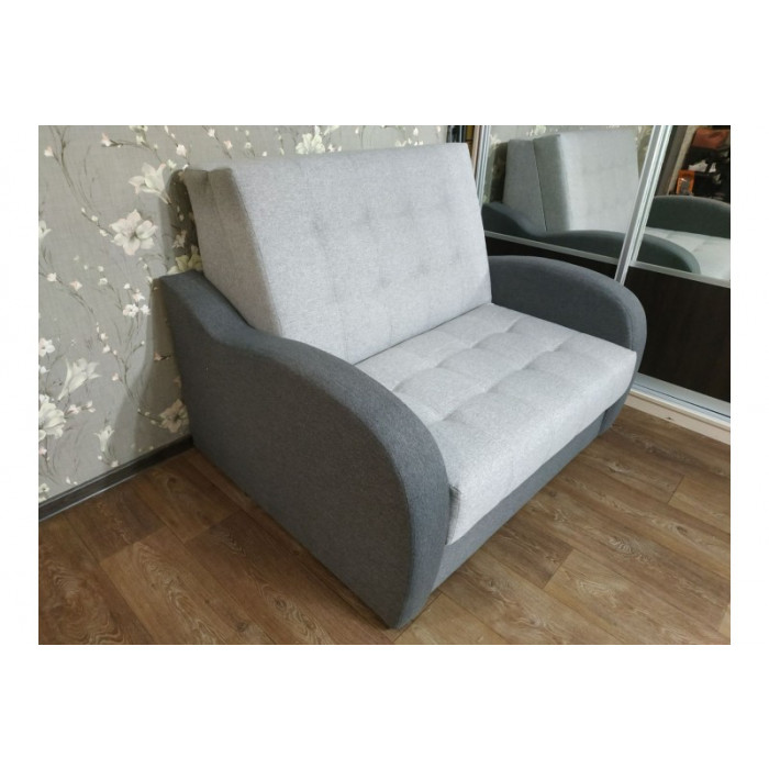 Кресло-кровать Эврика 2-х местный (серый)